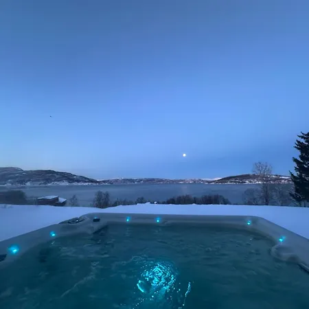 Villa House With Panoramic Sea View, Nearby Senja